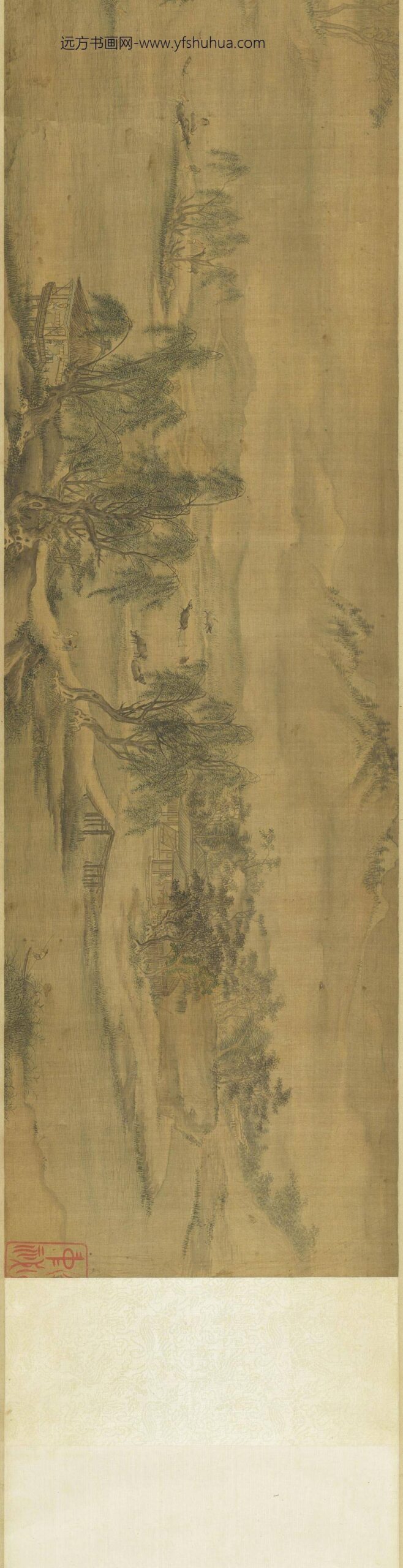 江乡农作图卷宋赵士雷绘_