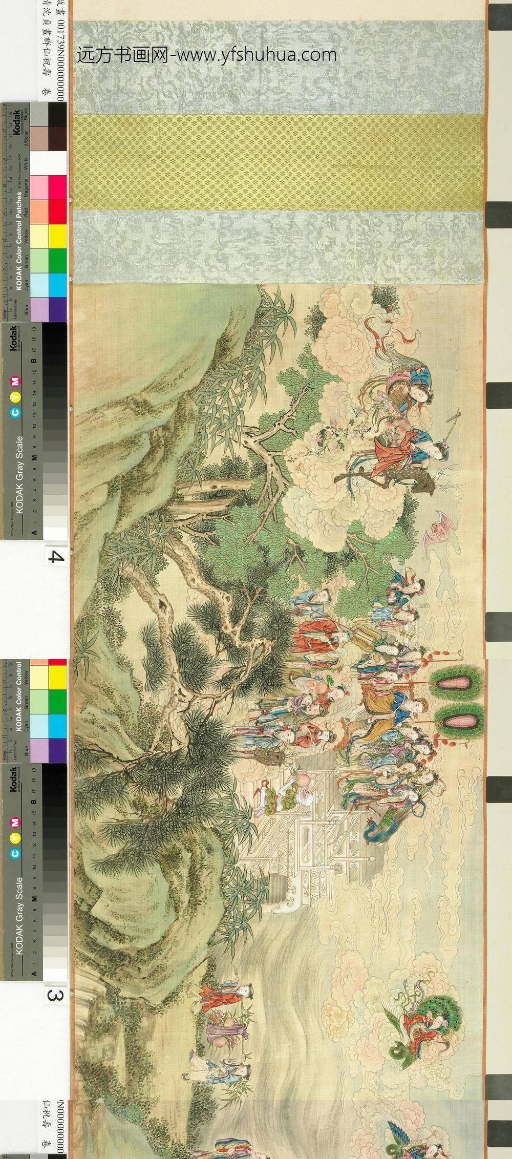 沈贞（沈贞吉）-画群仙祝寿卷_