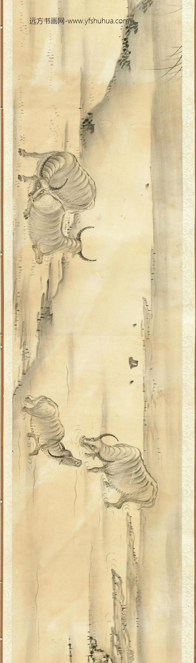 淮南大布衣九牧图卷-台北故宫博物院_