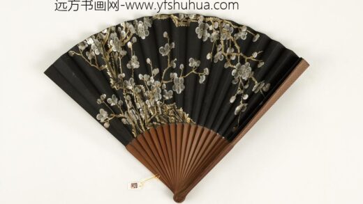 清人书乾隆御制新正乐寿堂画花卉成扇 1.jpg