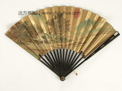 清人山水成扇 1.jpg