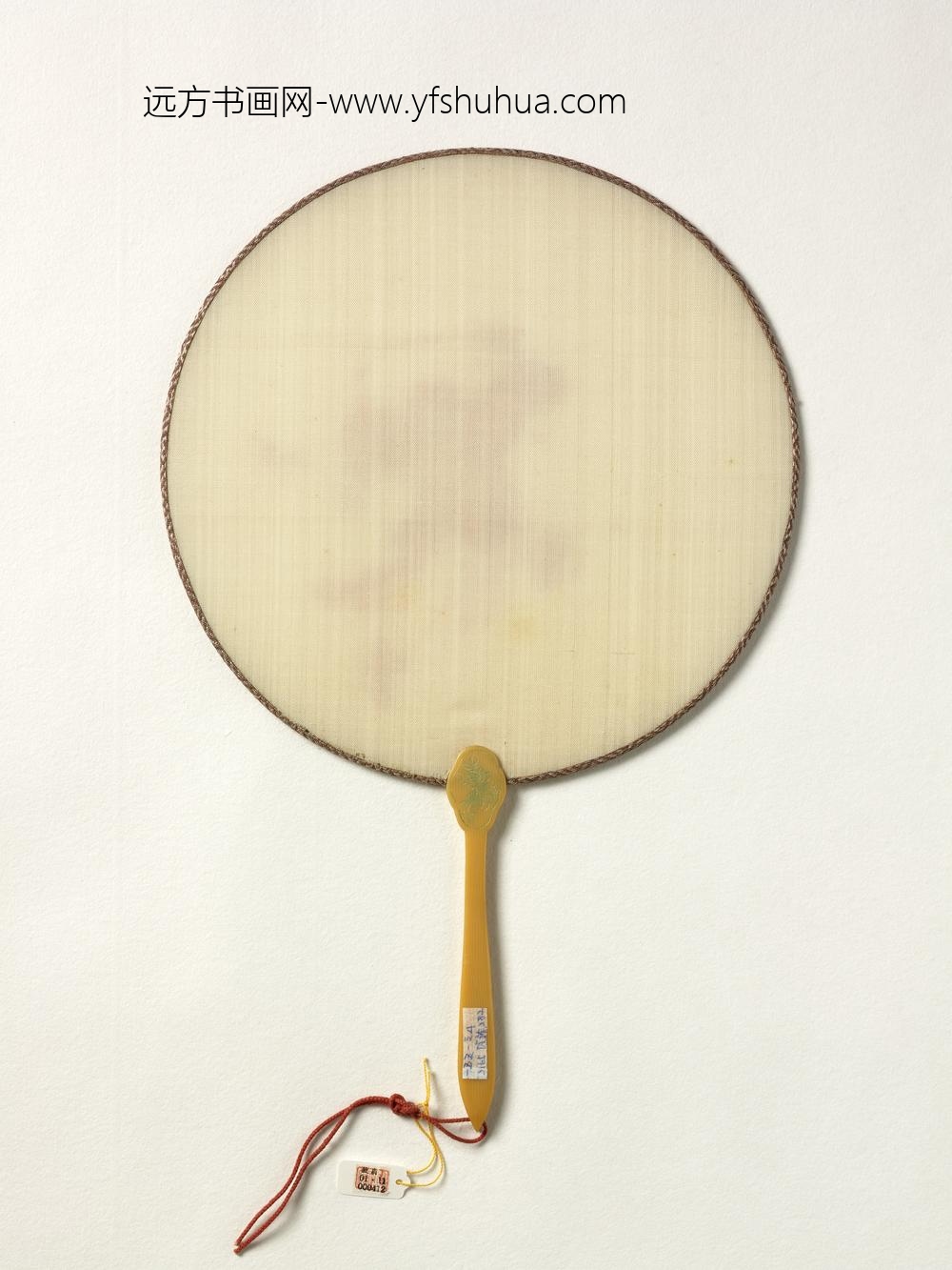 清人朱笔钟馗成扇-