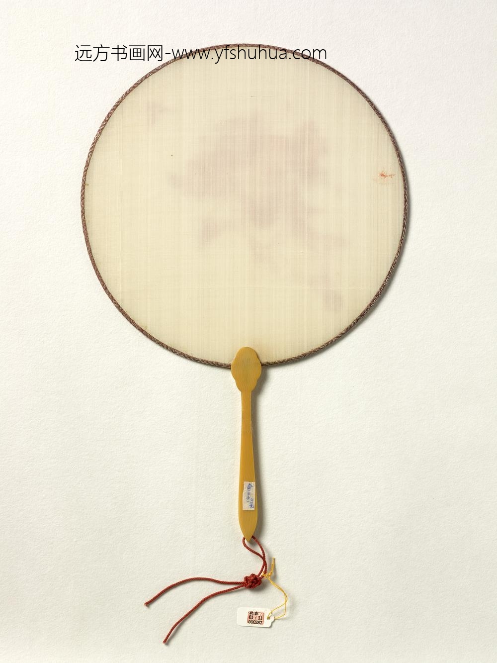 清人朱笔钟馗成扇-