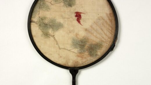 清人松间飞蝠成扇 1.jpg