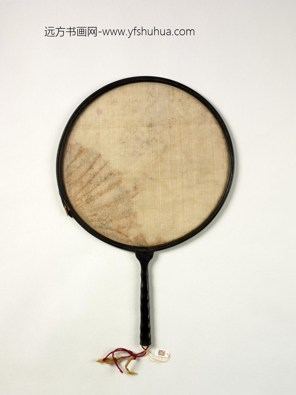 清人松间飞蝠成扇-