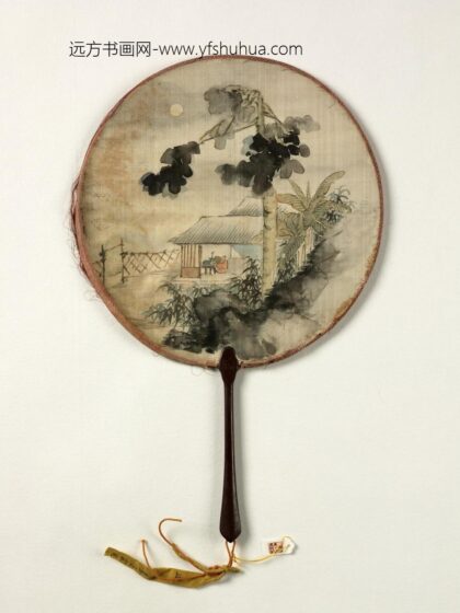 清人桐阴夜坐成扇 1.jpg