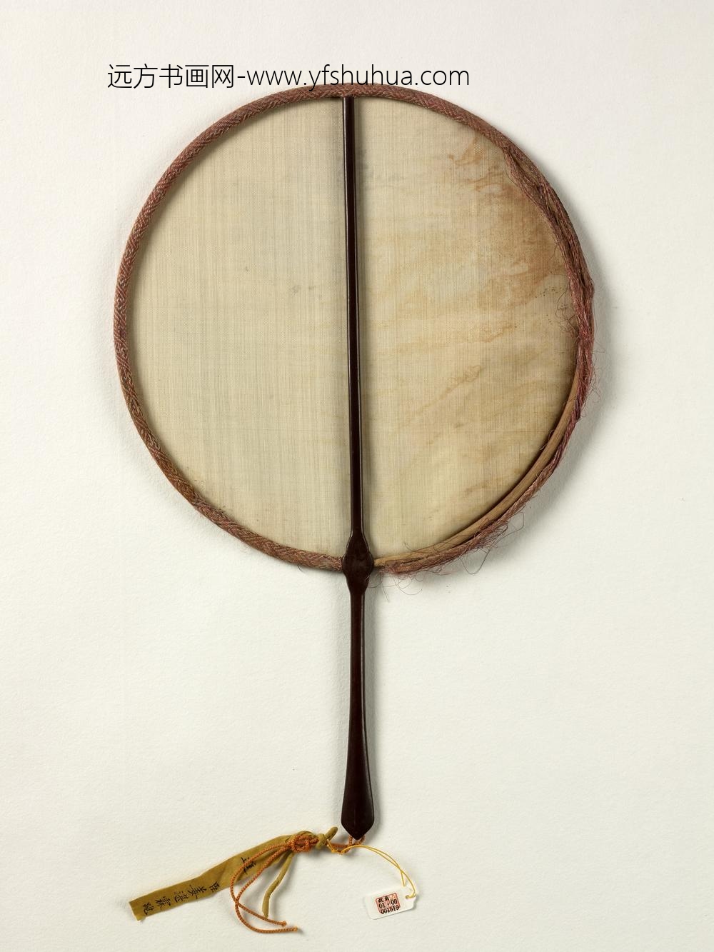 清人桐阴夜坐成扇-