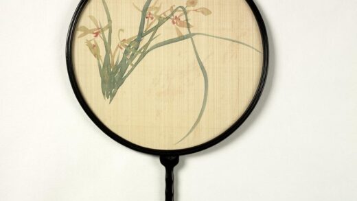 清人画兰花成扇 1.jpg