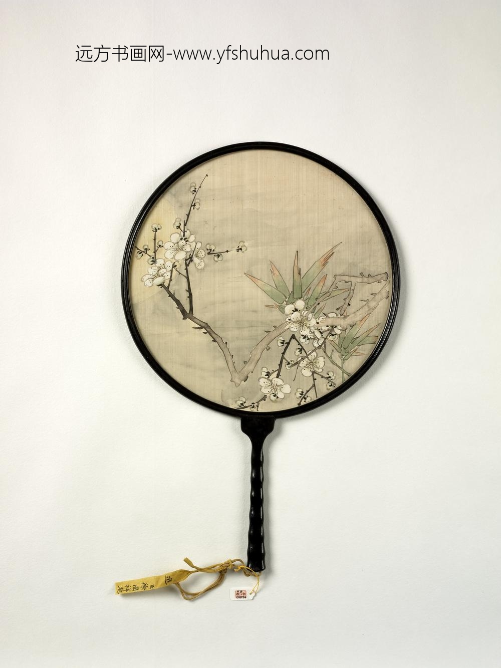 清人画梅竹成扇-