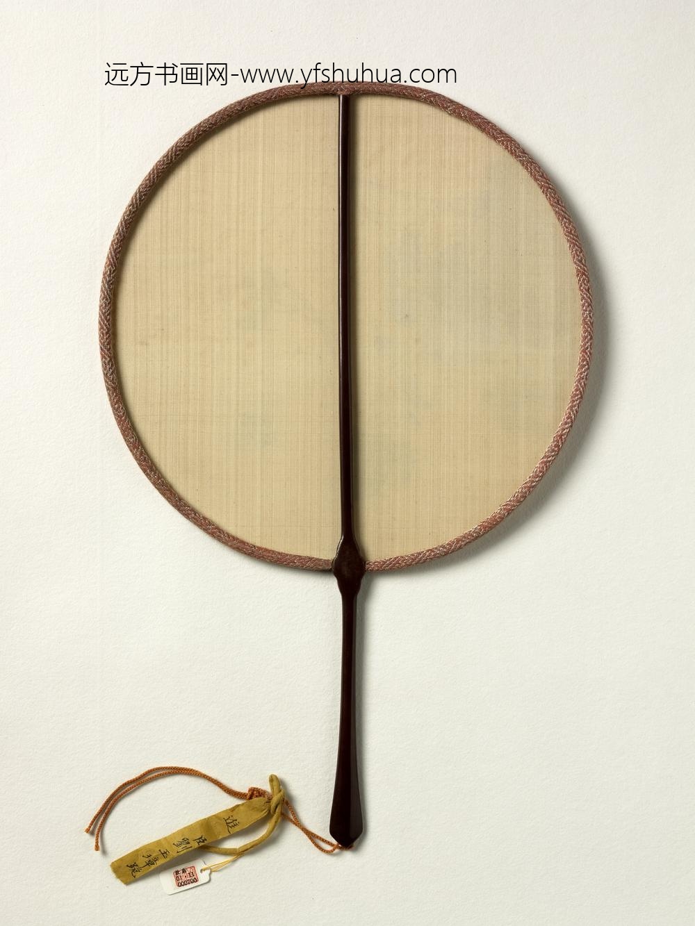 清人画草虫成扇-