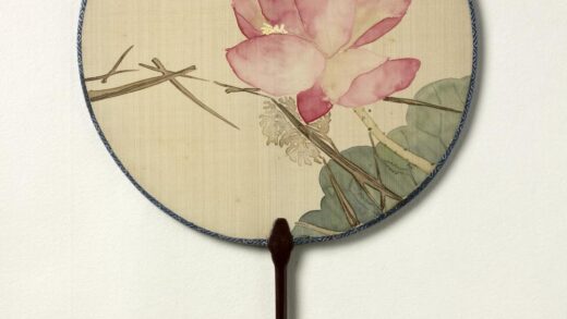 清人画荷花成扇 1.jpg