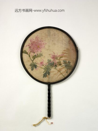 清人画菊成扇 1.jpg