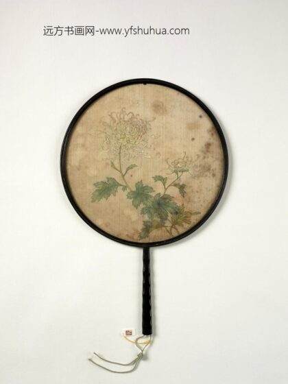 清人画菊成扇 1.jpg