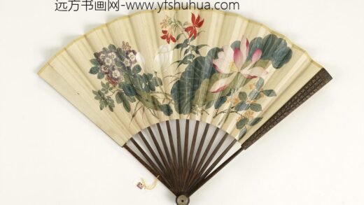 清人花卉成扇 1.jpg