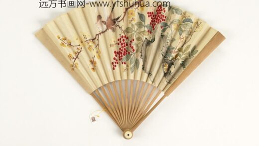 清人花鸟成扇 1.jpg