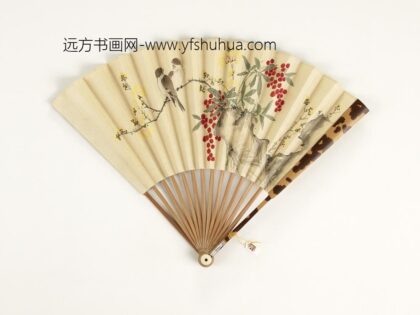 清人花鸟成扇 1.jpg