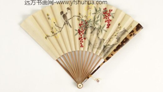 清人花鸟成扇 1.jpg