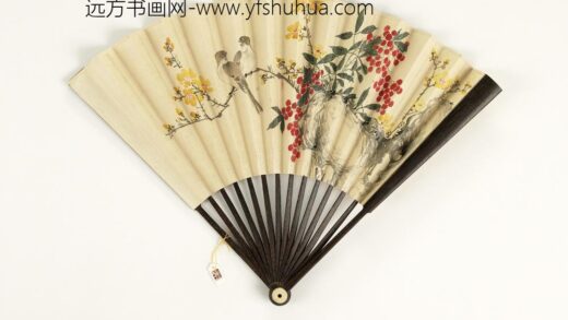 清人花鸟成扇 1.jpg