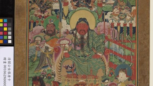 清关公坐像唐卡.jpg