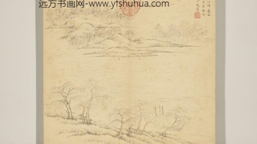 清文点诗意图册 垂柳依江.jpg