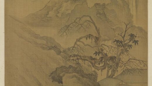 清沈颢画悬崖垂瀑轴.jpg