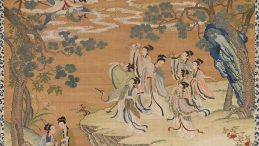 清缂丝群仙祝寿轴.jpg