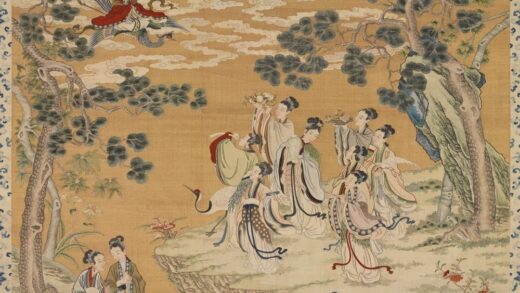 清缂丝群仙祝寿轴.jpg