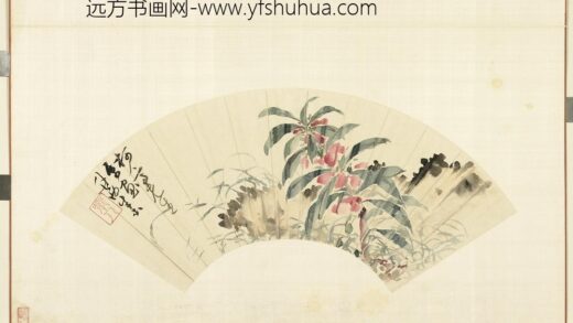 清花卉画册册 清朱本画凤仙花.jpg
