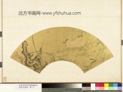 清花卉画册册 清朱滦柳鸭.jpg