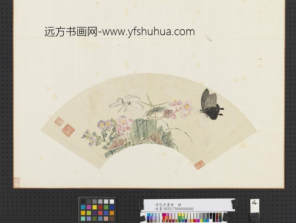 清花卉画册册-清绵恺海棠