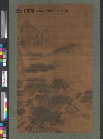 清颜峄法宋人山水轴.jpg