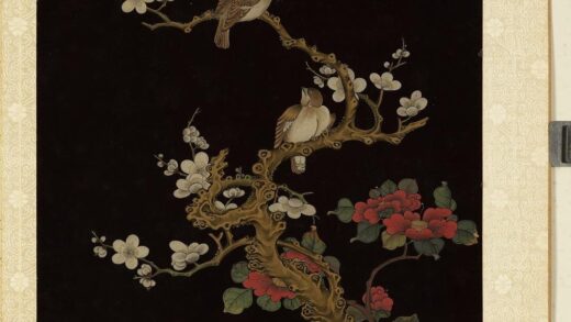 漆笺画册册 梅花二鸟.jpg