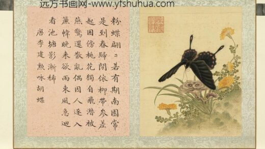 瓞绵繁衍册 画唐李建勋咏胡蝶.jpg