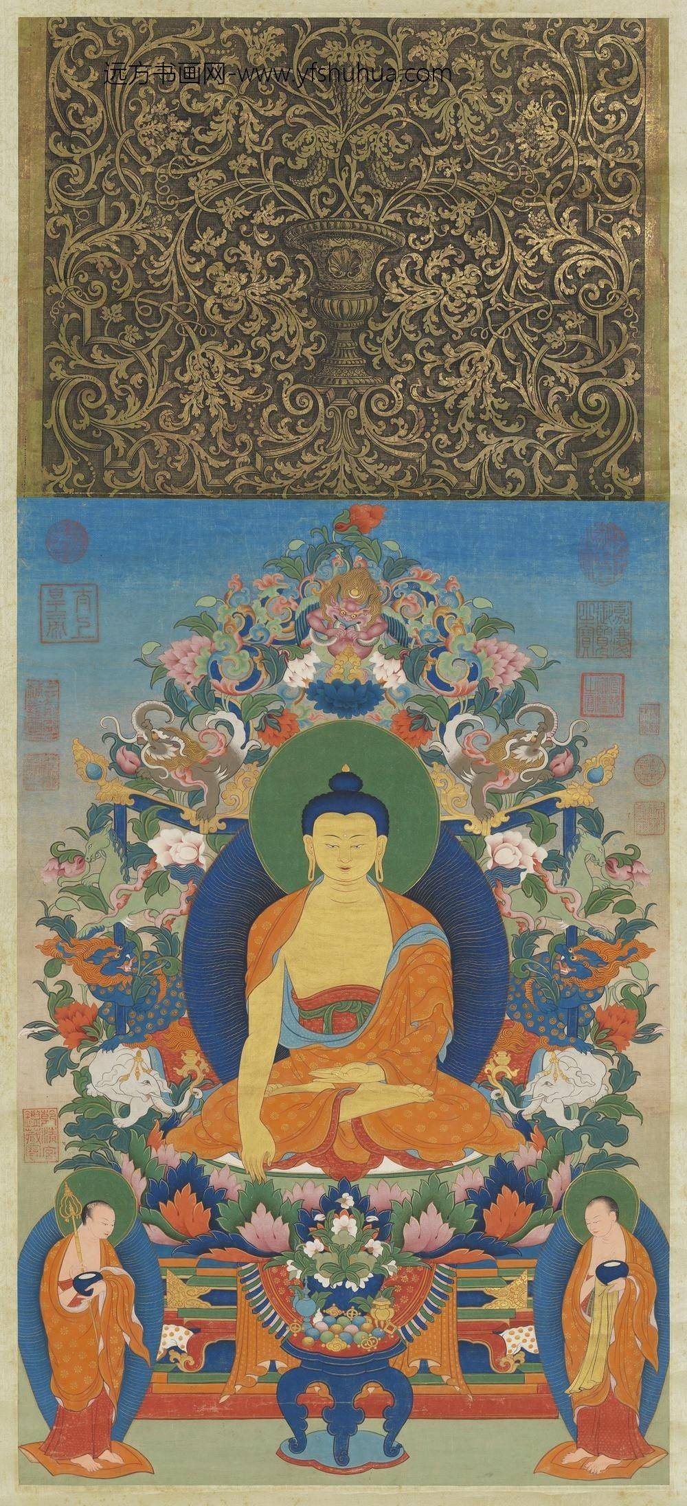 番画无量寿佛轴