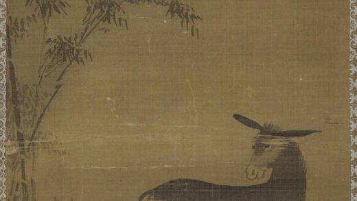 研溪居士画牛驴双幅轴画驴研溪居士画牛驴双幅轴画驴.jpg