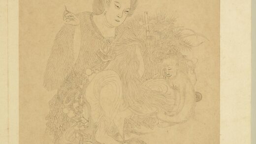 群仙燕集图册 仙女与猴.jpg