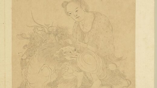 群仙燕集图册 童子与麒麟.jpg