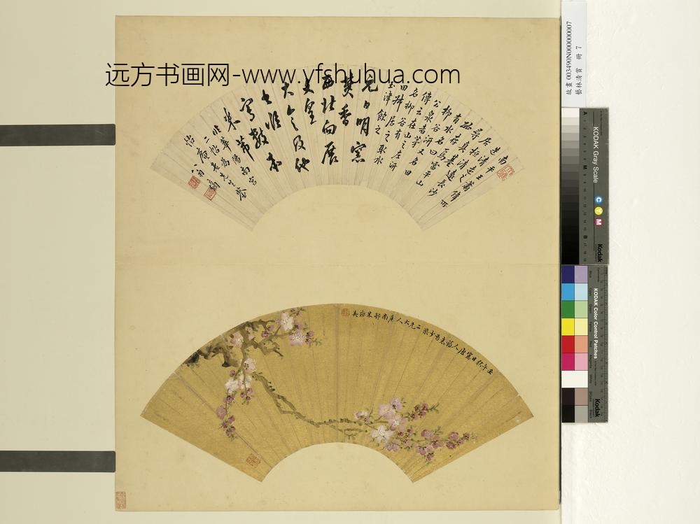 艺林清赏册-清朱璨英画杏花