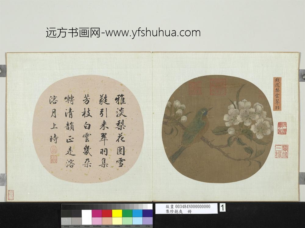 集珍挹爽册-宋钱选梨云翠羽