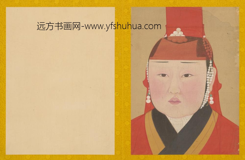 YR-元代-佚名-元人画元后妃太子像册-()