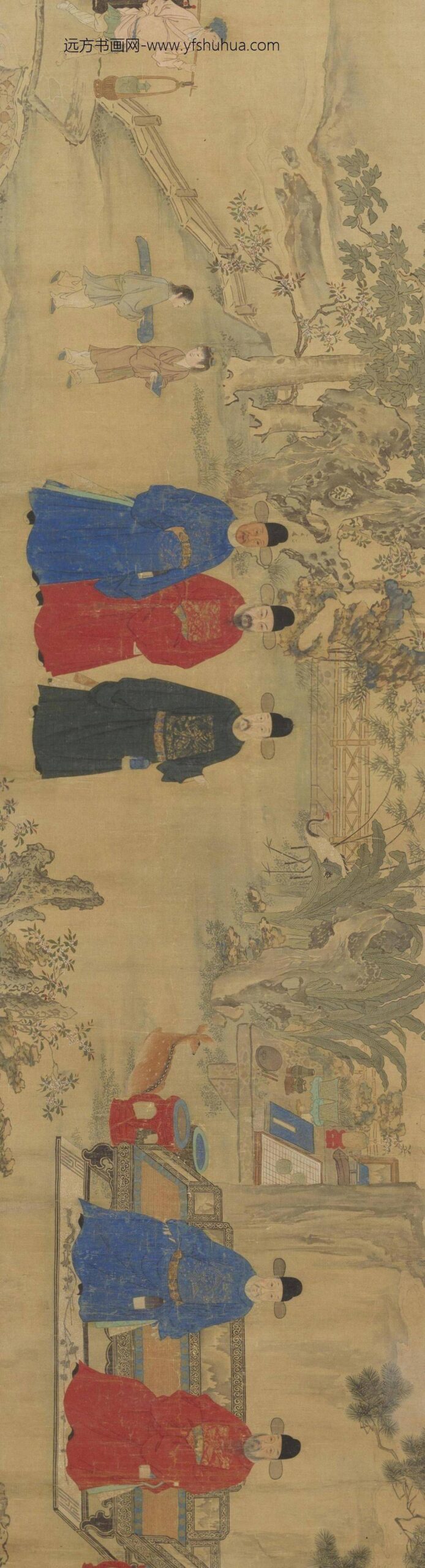 丁姓画师五同会图卷_