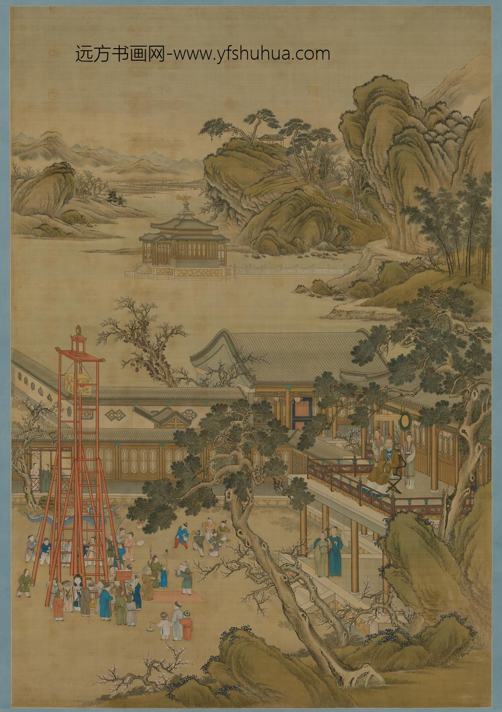 乾隆帝元宵行乐图轴