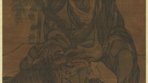 五代人画伏虎罗汉轴.jpg