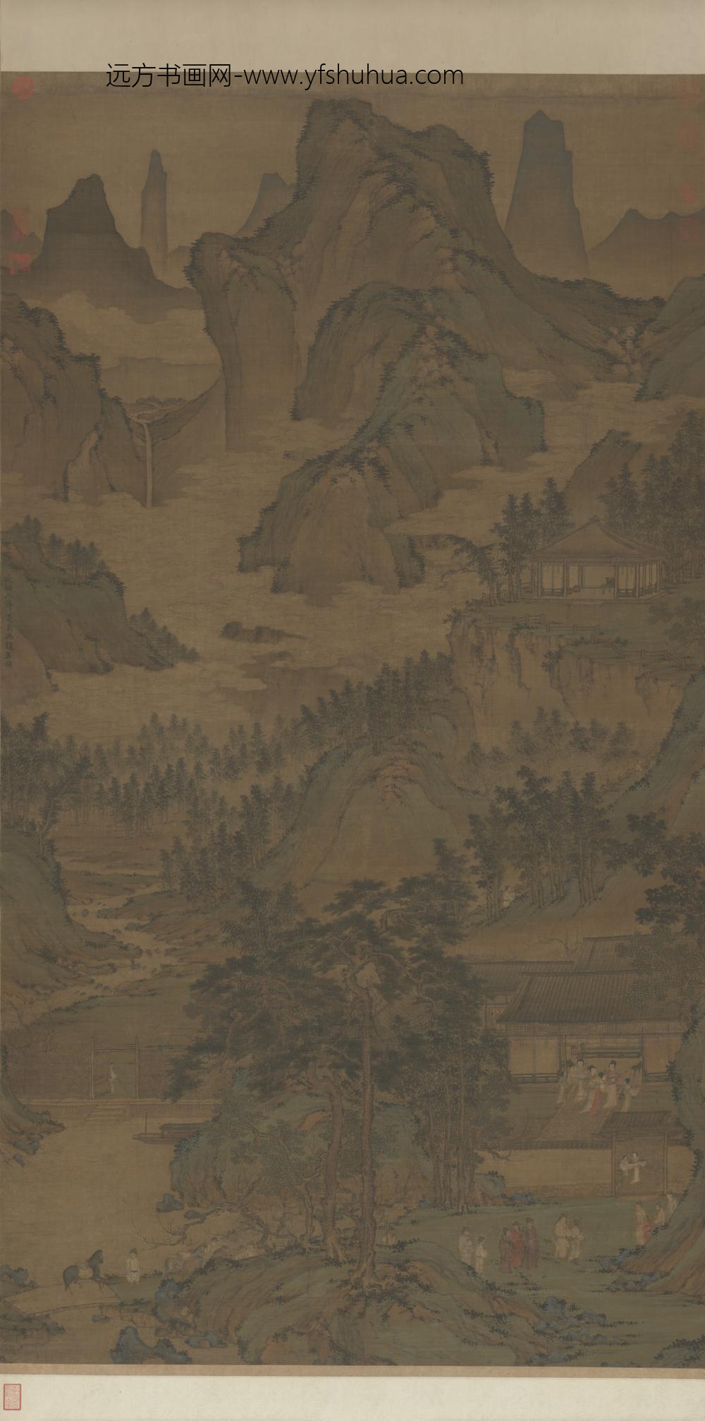 元-元人东山丝竹图轴