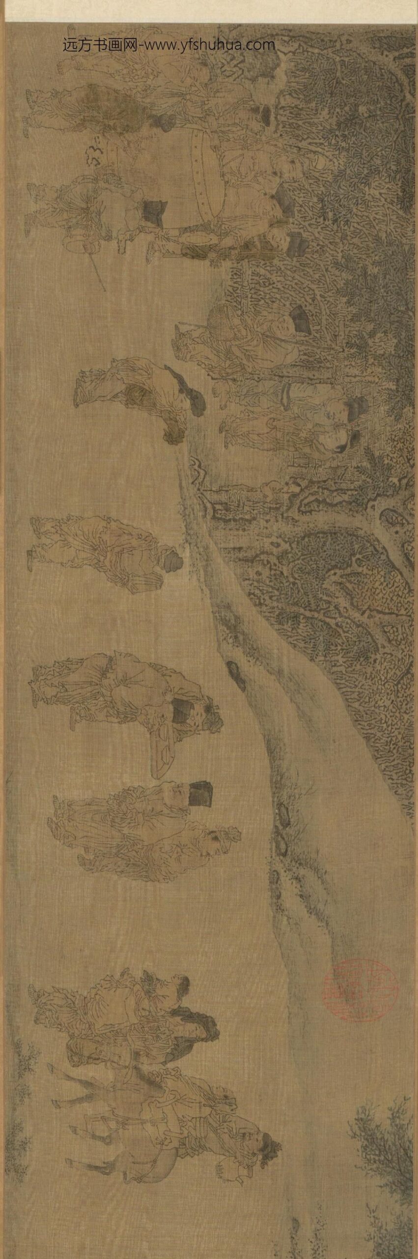 元-元人农村嫁女图卷_