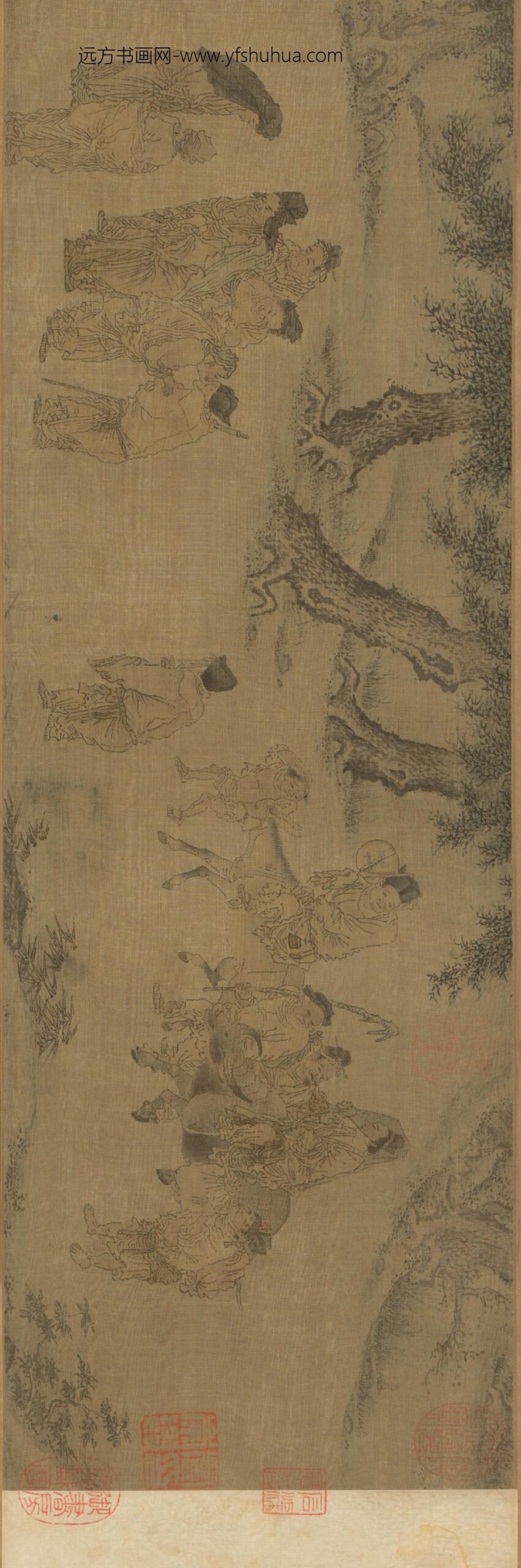 元-元人农村嫁女图卷_