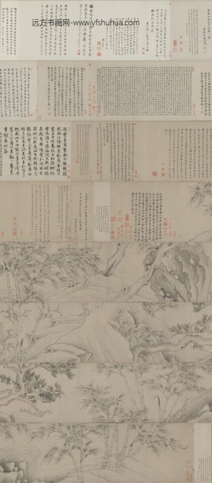 元 张逊钩勒竹卷.jpg