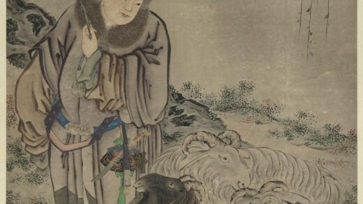 元人三阳开泰图轴.jpg