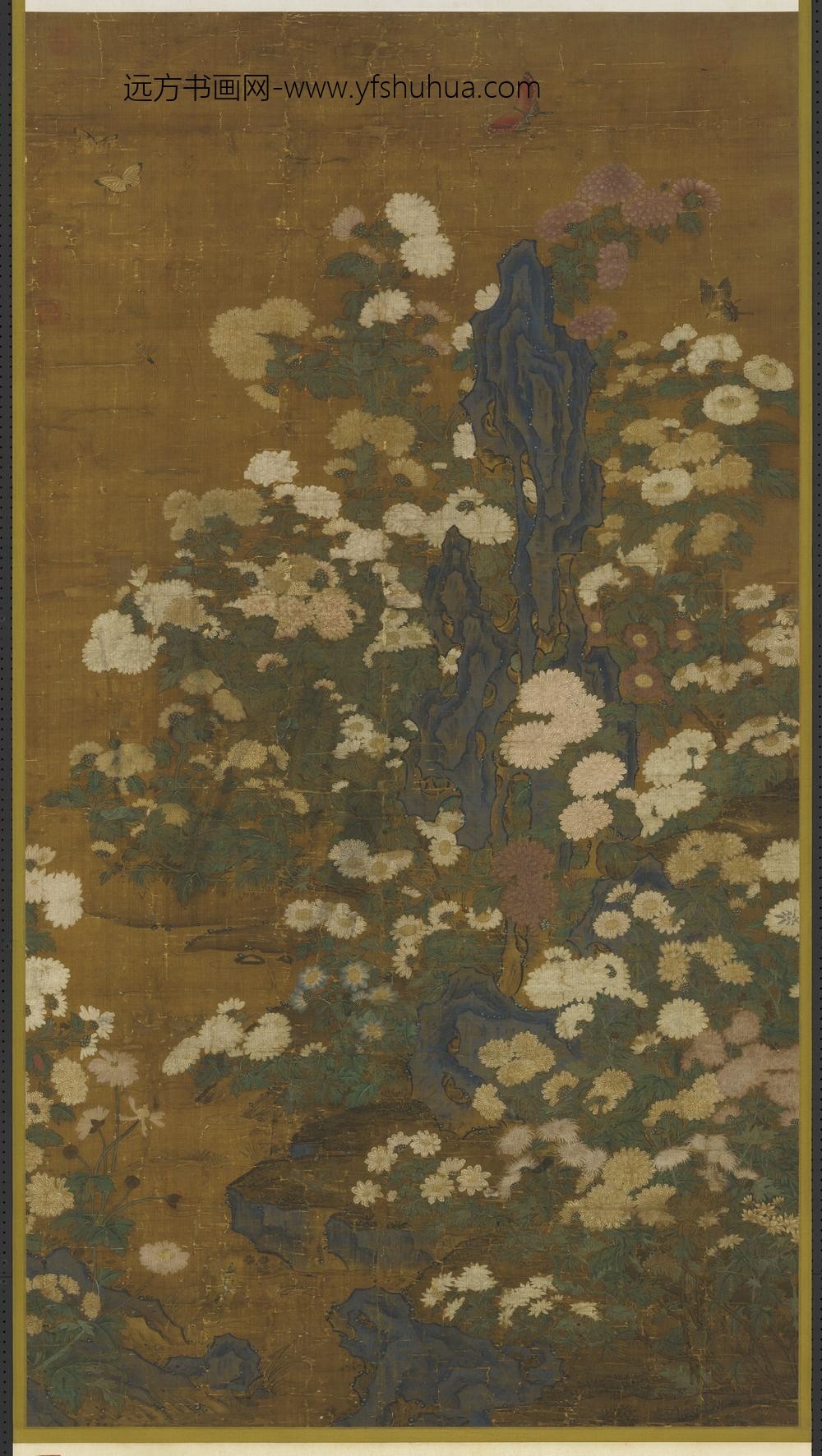 元人丛菊图轴