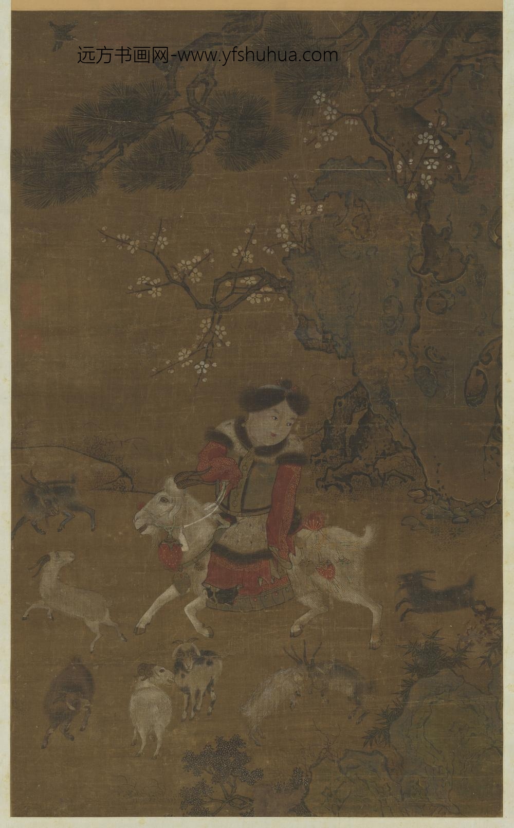 元人九九消寒图轴
